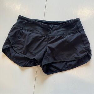 Lululemon running shorts, size 6, black